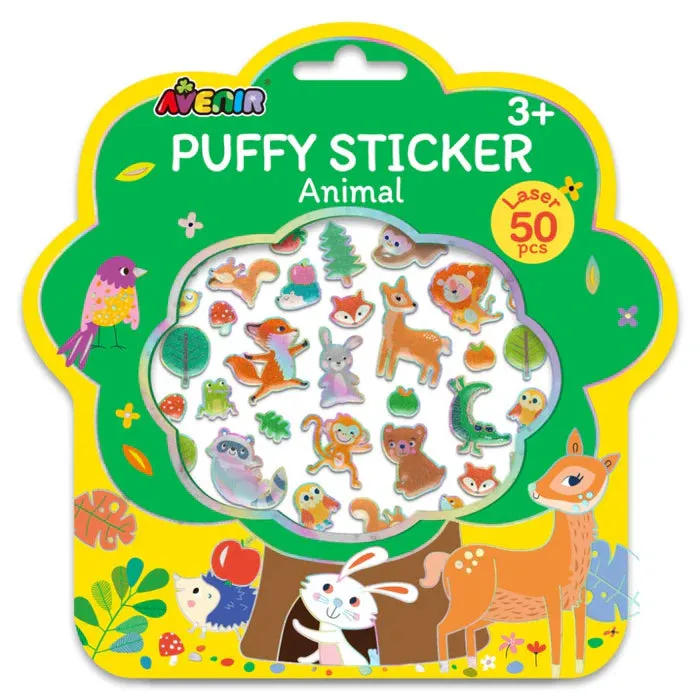 Animal puffy Stickers