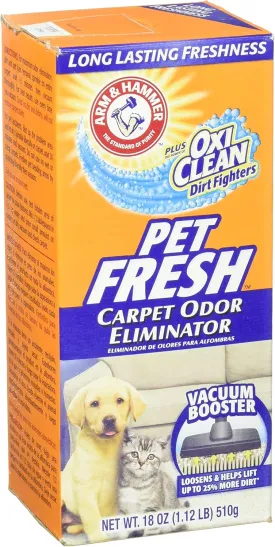 Arm & Hammer Pet Fresh Carpet Odor Eliminator Plus Oxi Clean Dirt Fighters, 1.12 Lb