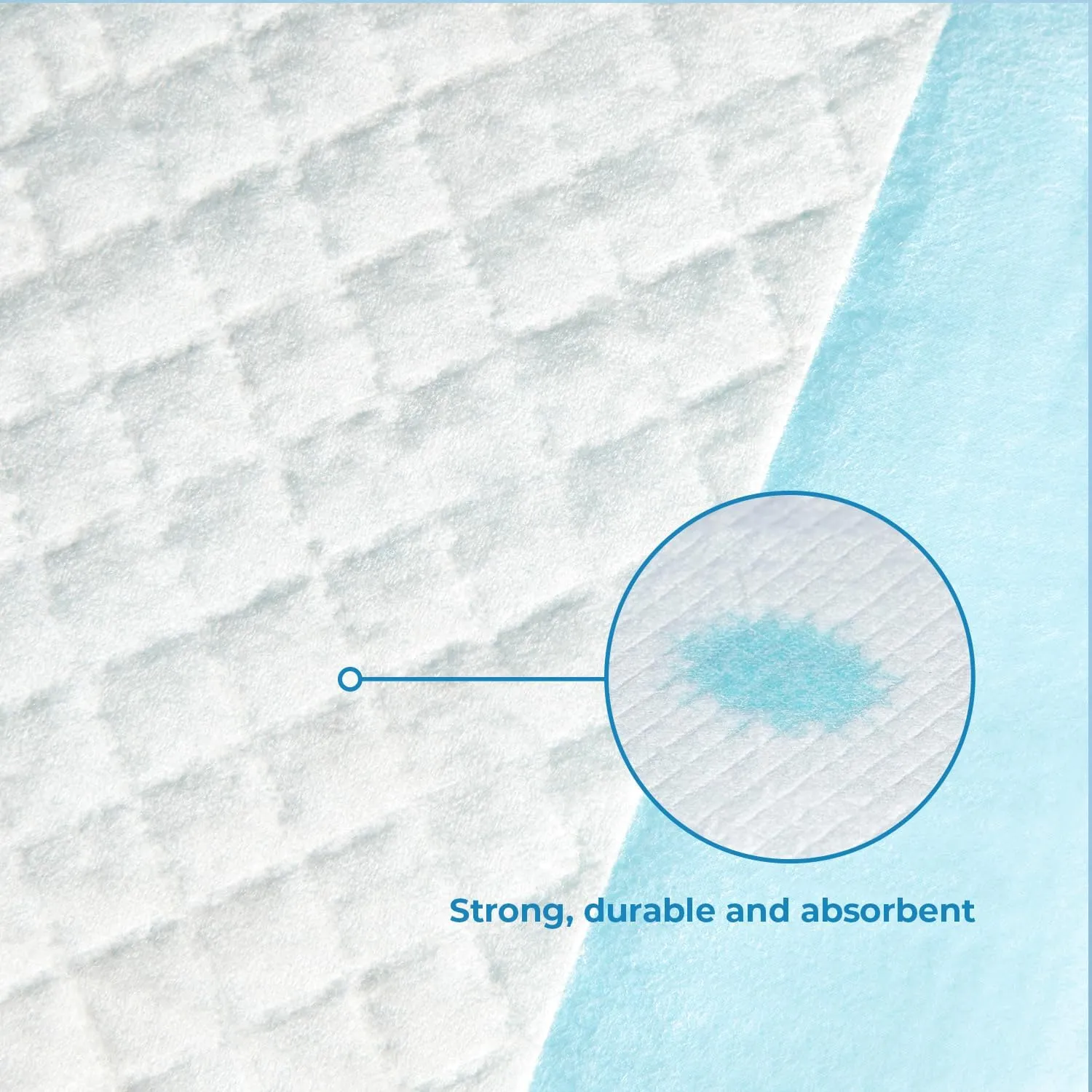 Best Pet Supplies Puppy Pads - Disposable, Dog Training Potty, Super Absorbent Blue Puppy Pee Pads for Dogs (Pack of 50, X-Large)