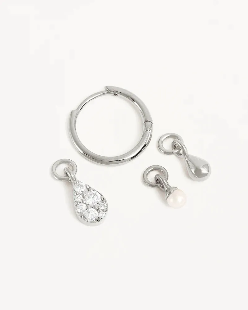By Charlotte Silver Ocean Mist Hoops - Sterling Silver
