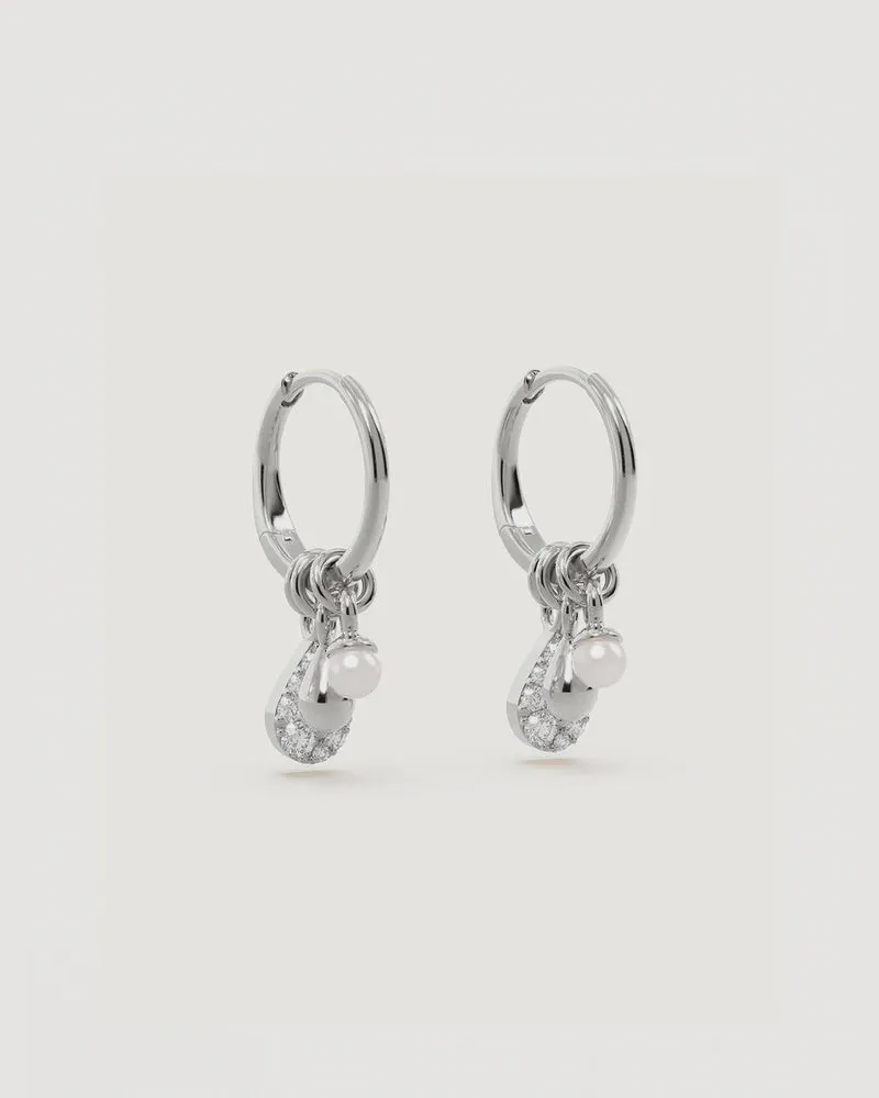 By Charlotte Silver Ocean Mist Hoops - Sterling Silver