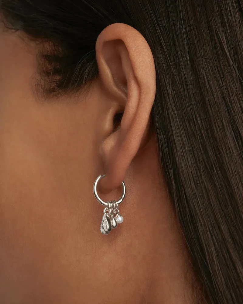 By Charlotte Silver Ocean Mist Hoops - Sterling Silver