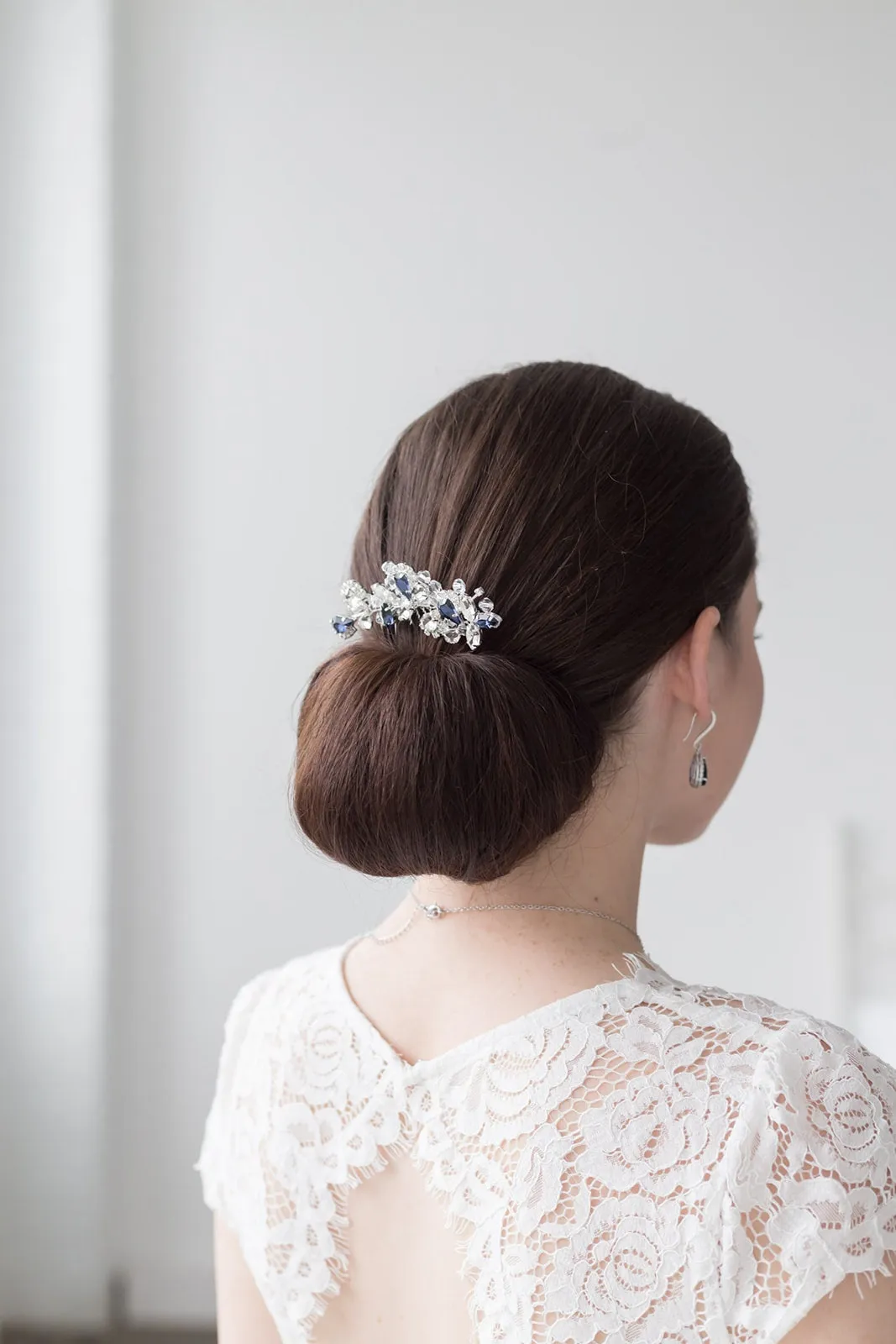 Carla Sapphire Blue Wedding Comb