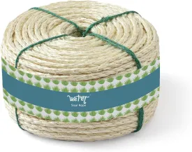 Cat Natural Sisal Rope for Scratching Post Tree Replacement, Hemp Rope for Repairing, Recovering or DIY Scratcher, White, 30FT