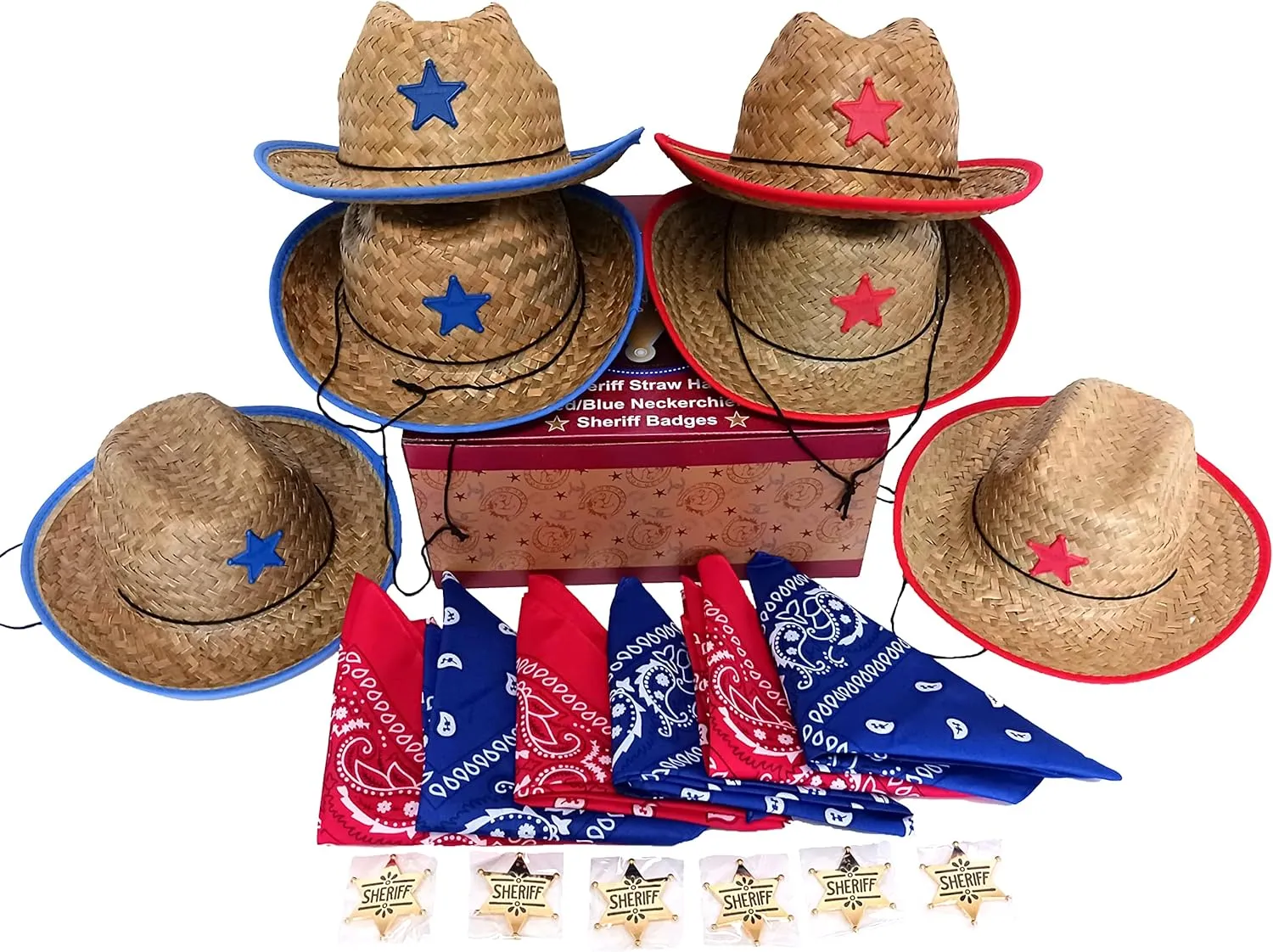 Children's Cowboy Hat with Sheriff Star (Gift Pack) - Bulk