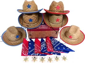 Children's Cowboy Hat with Sheriff Star (Gift Pack) - Bulk