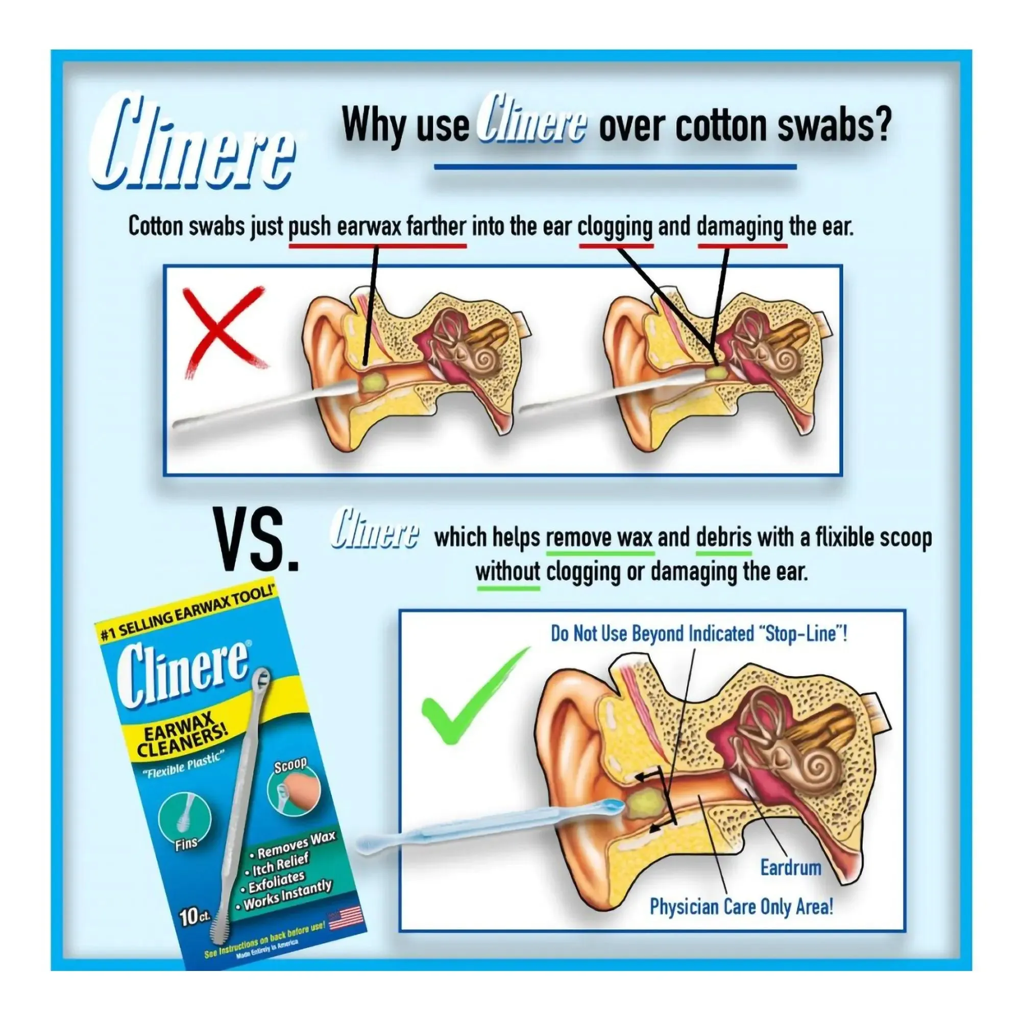 Clinere® Earwax Cleaners