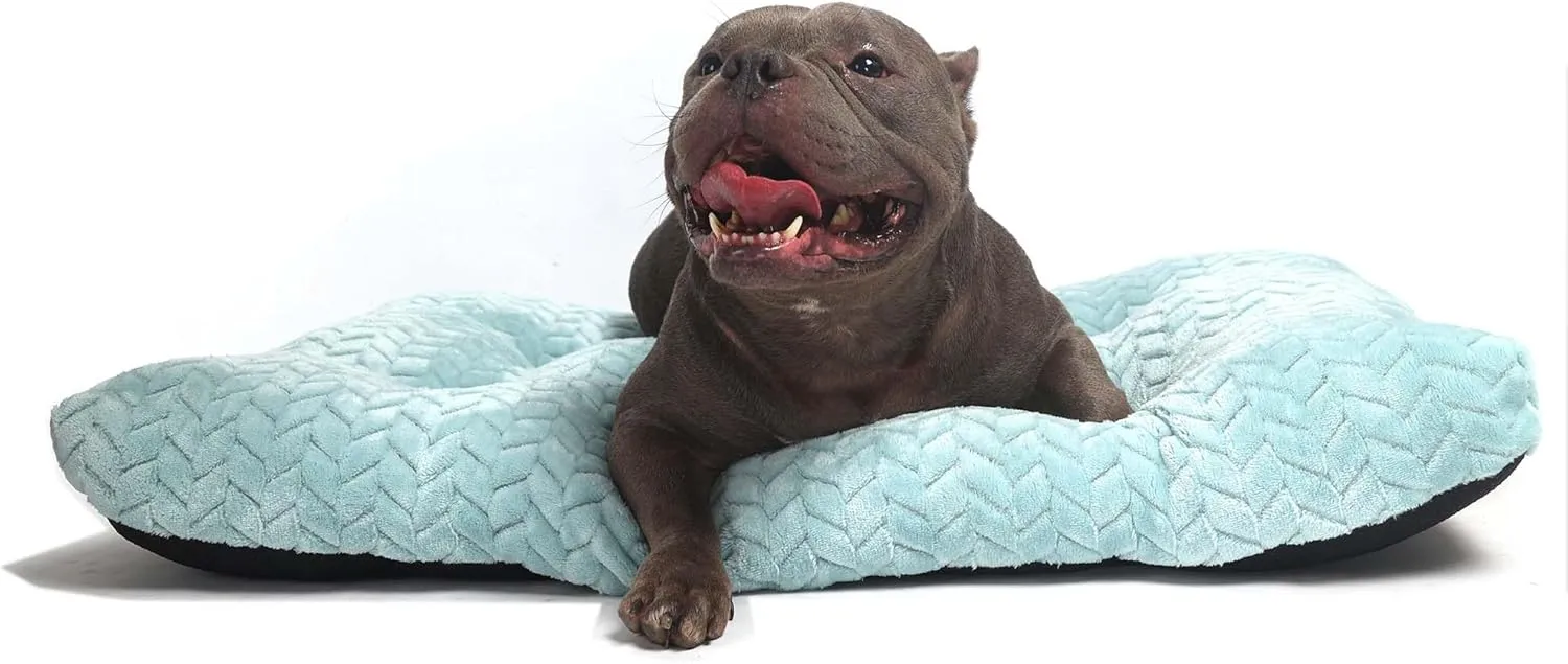 Crate Bed 36 Inch Washable,Dog Crate Bed Medium fit Medium Breeds Dogs Up to 70 Lbs,Dog Bed for Crate 36x24 for Anti-Slip Bottom,Blue