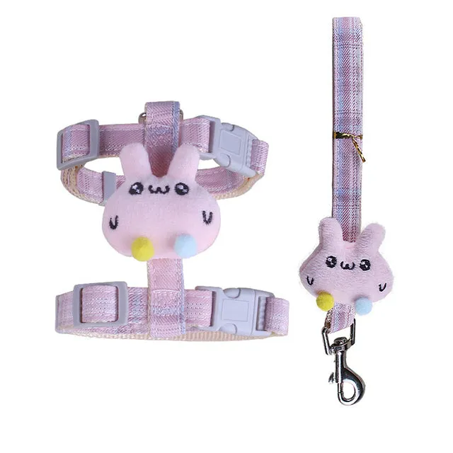 Dog Adjustable Harness Vest Walking Lead Leash