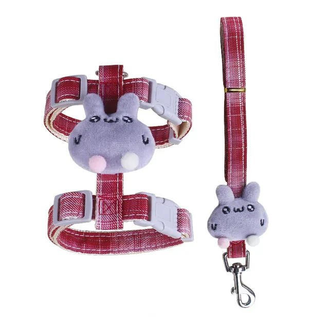 Dog Adjustable Harness Vest Walking Lead Leash
