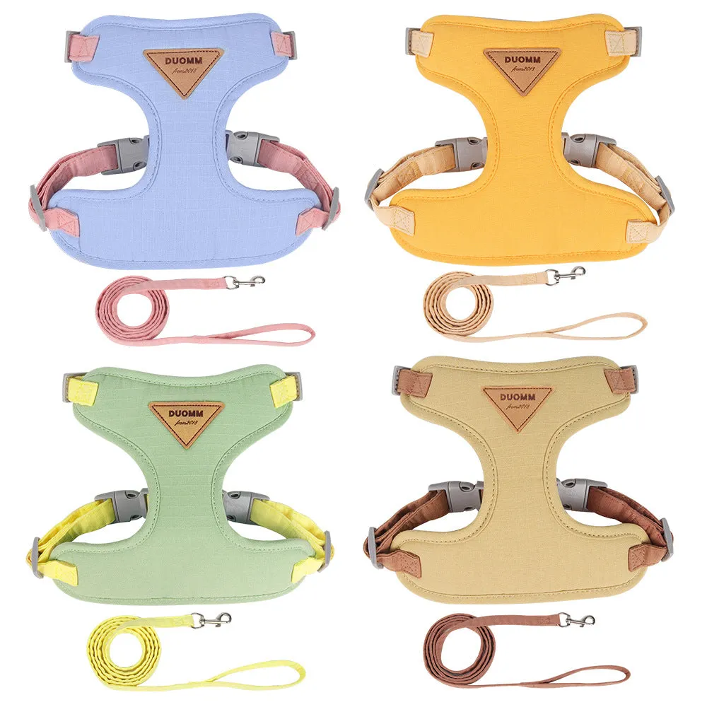 Dog Breast Strap Anti Breaking Loose Pet Harness Hand Holding Rope