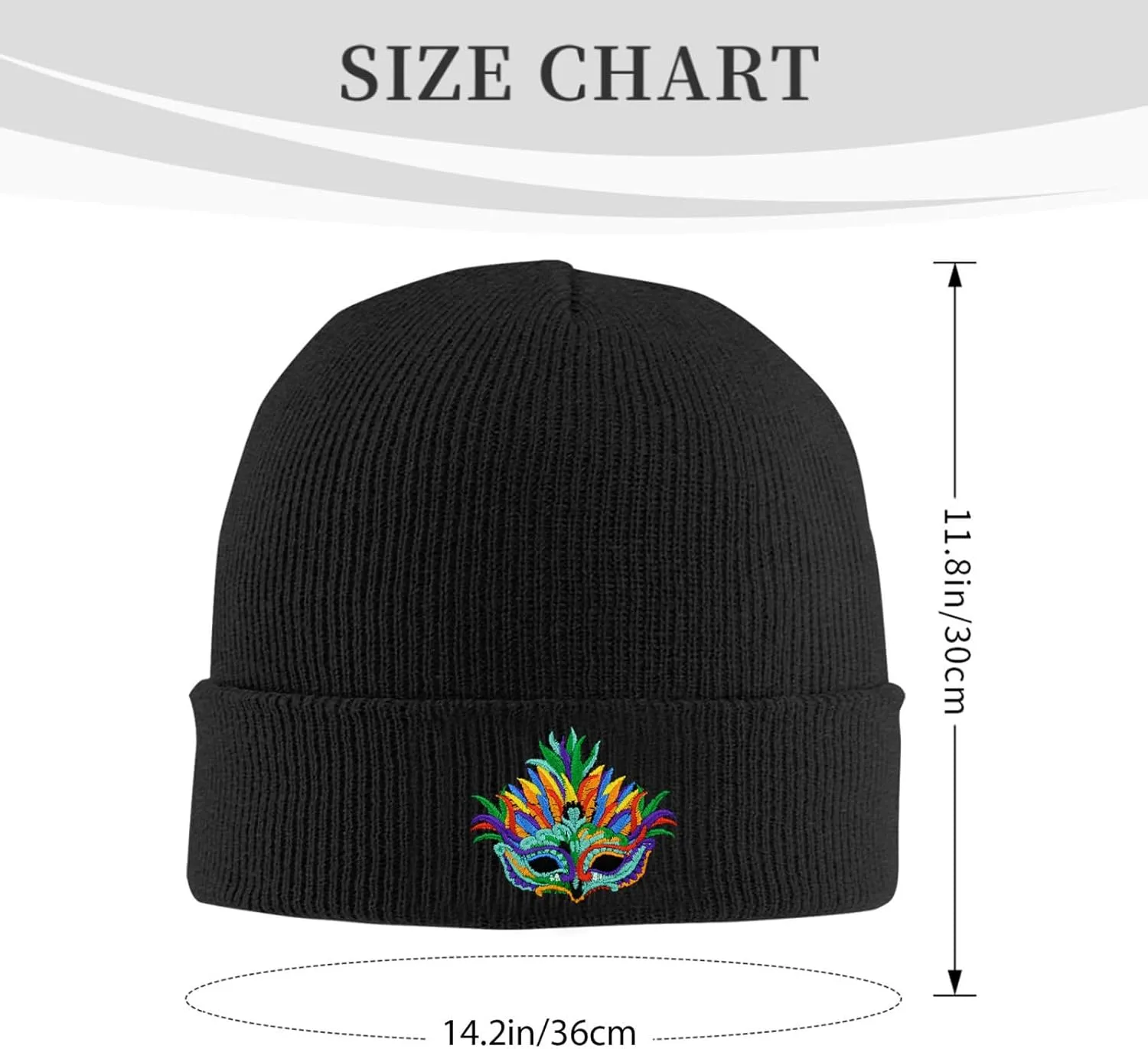 Dog Embroidery Beanie Hat Unisex Knit Cuffed Cap Women Men Gift