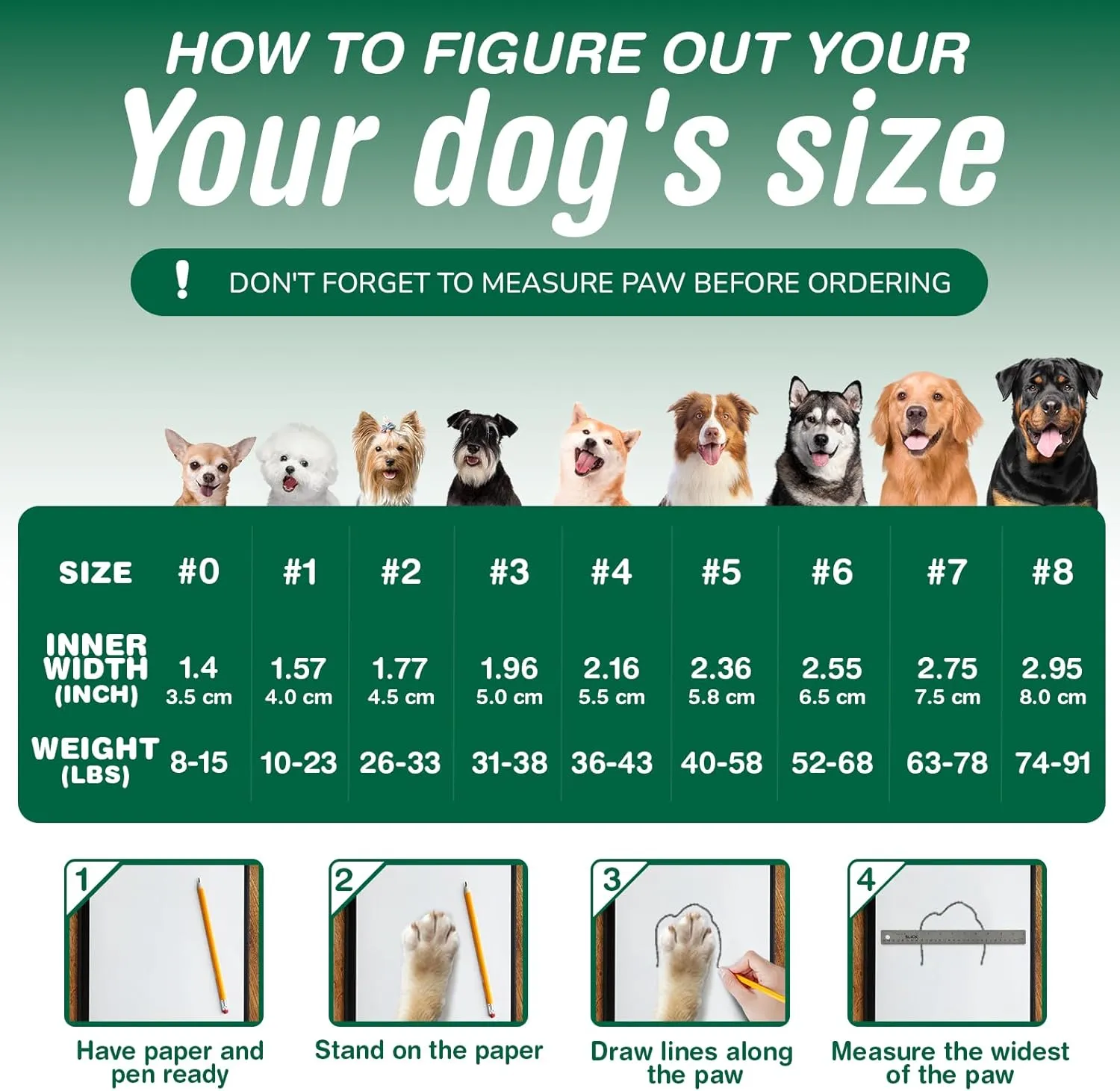 Dog Shoes for Medium Dogs, Large Dog Boots for Winter Snow, Hot Pavement, Dog Booties & Paw Protectors Size 5