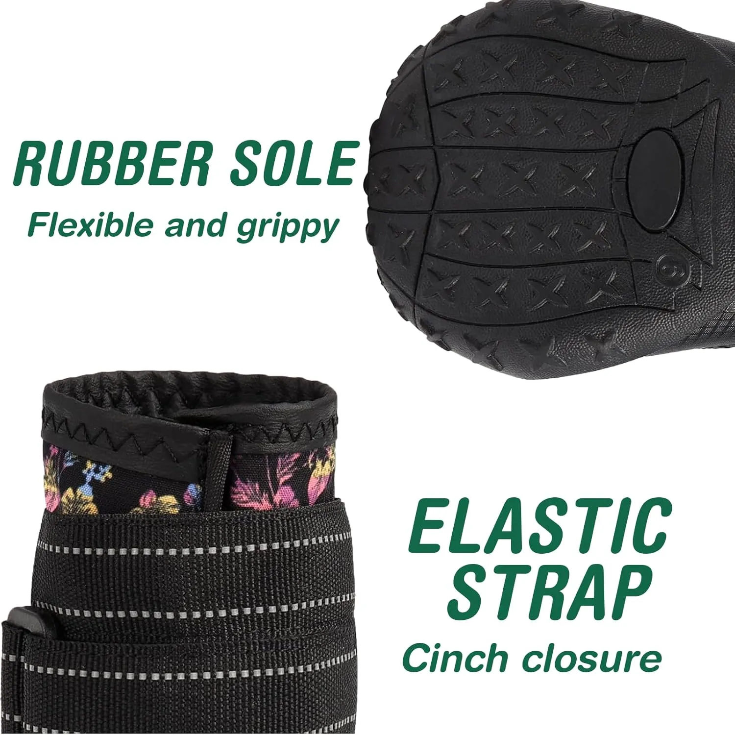 Dog Shoes for Medium Dogs, Large Dog Boots for Winter Snow, Hot Pavement, Dog Booties & Paw Protectors Size 5