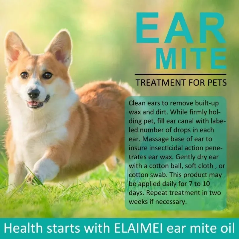 Ear Mite treatment for Dogs and Cats Pet Ear Cleaners
