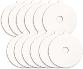 Flea Trap Refills 12 Packs, Flea Trap for Inside Your Home, Replacement Pads for Flea Light, 7.1 Inch Natural Sticky Discs Refill for Bugs Flies