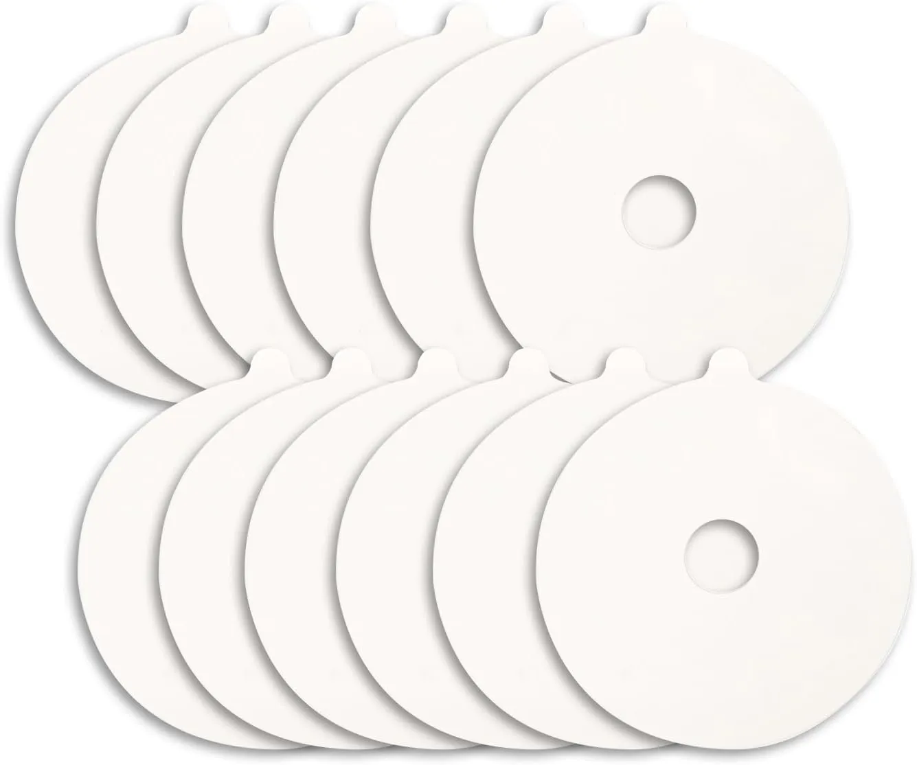 Flea Trap Refills 12 Packs, Flea Trap for Inside Your Home, Replacement Pads for Flea Light, 7.1 Inch Natural Sticky Discs Refill for Bugs Flies