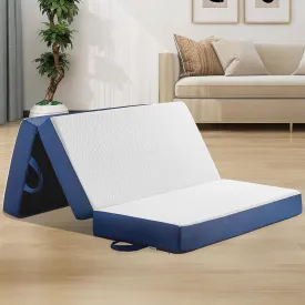 Folding Mattress Twin,6 inch Memory Foam Tri Fold,Portable Mattress with Washable Cover, Guest Bed Portable Foldable Mattress Topper for Camping, Road Trip,Travel(38"75"6")