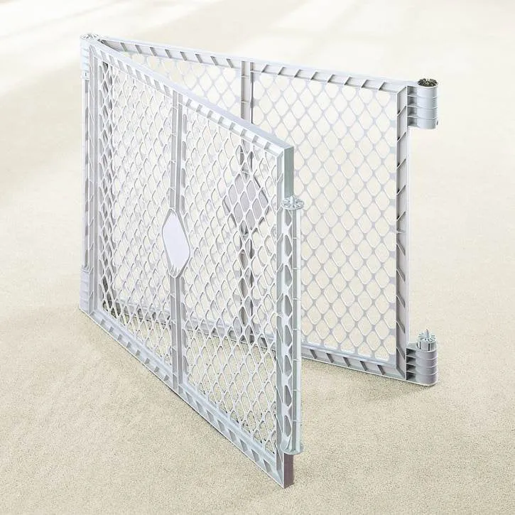 Gray Two-Panel Playpen Extension