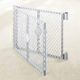 Gray Two-Panel Playpen Extension