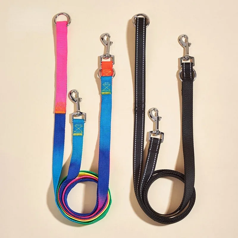 Hands Free Dog Chain Nylon Soft Pet Traction Rope Leads Diagonally Dog Rope Explosion-proof Chain for Large Dogs