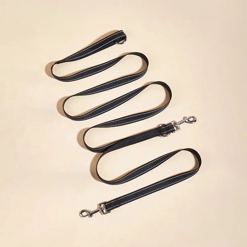 Hands Free Dog Chain Nylon Soft Pet Traction Rope Leads Diagonally Dog Rope Explosion-proof Chain for Large Dogs
