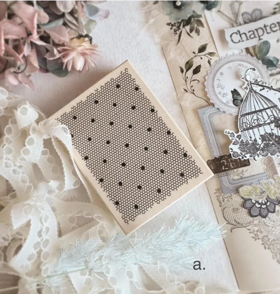 Journal Pages - In Love With Lace - Love Lace | Rubber Stamps
