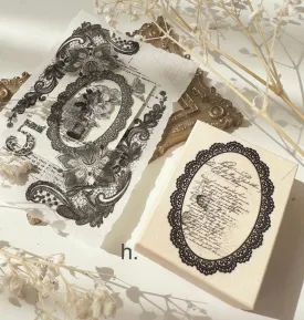 Journal Pages - In Love With Lace - Love Lace | Rubber Stamps