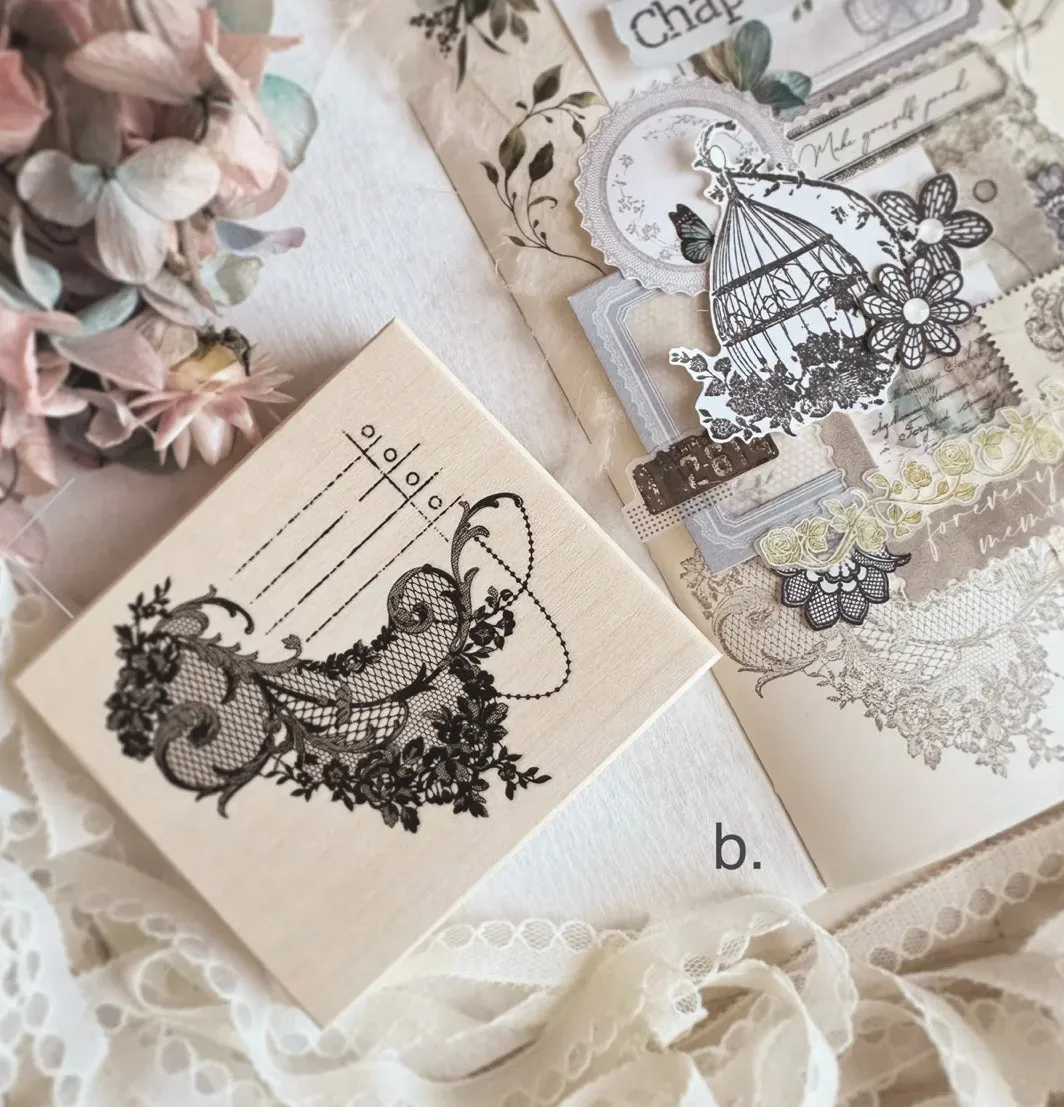 Journal Pages - In Love With Lace - Love Lace | Rubber Stamps