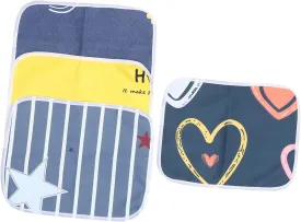 Kisangel 4Pcs Reusable Pet Cage Liners Washable Hamster Pee Pads Mixed Style Cushions for Guinea Pigs Rats Bunnies Small Animals Water Absorption