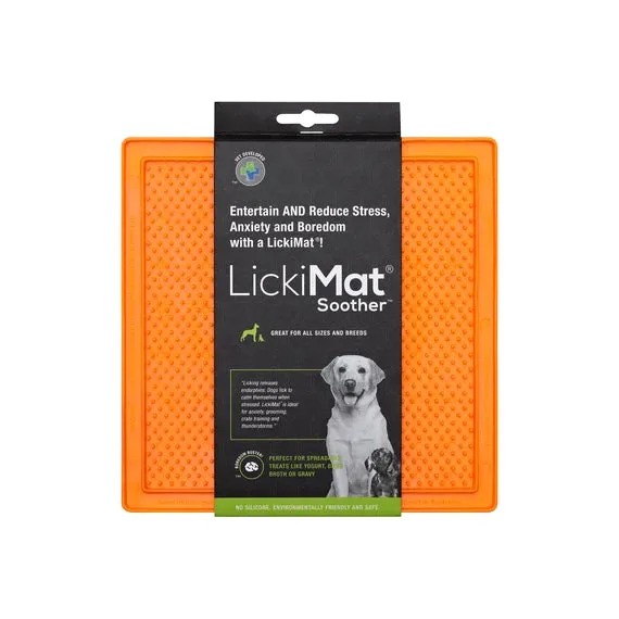 Lickimat Soother Slow Food Licking Mat for Cats & Dogs