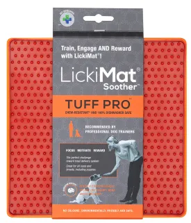 LickiMat Soother Tuff Pro Orange