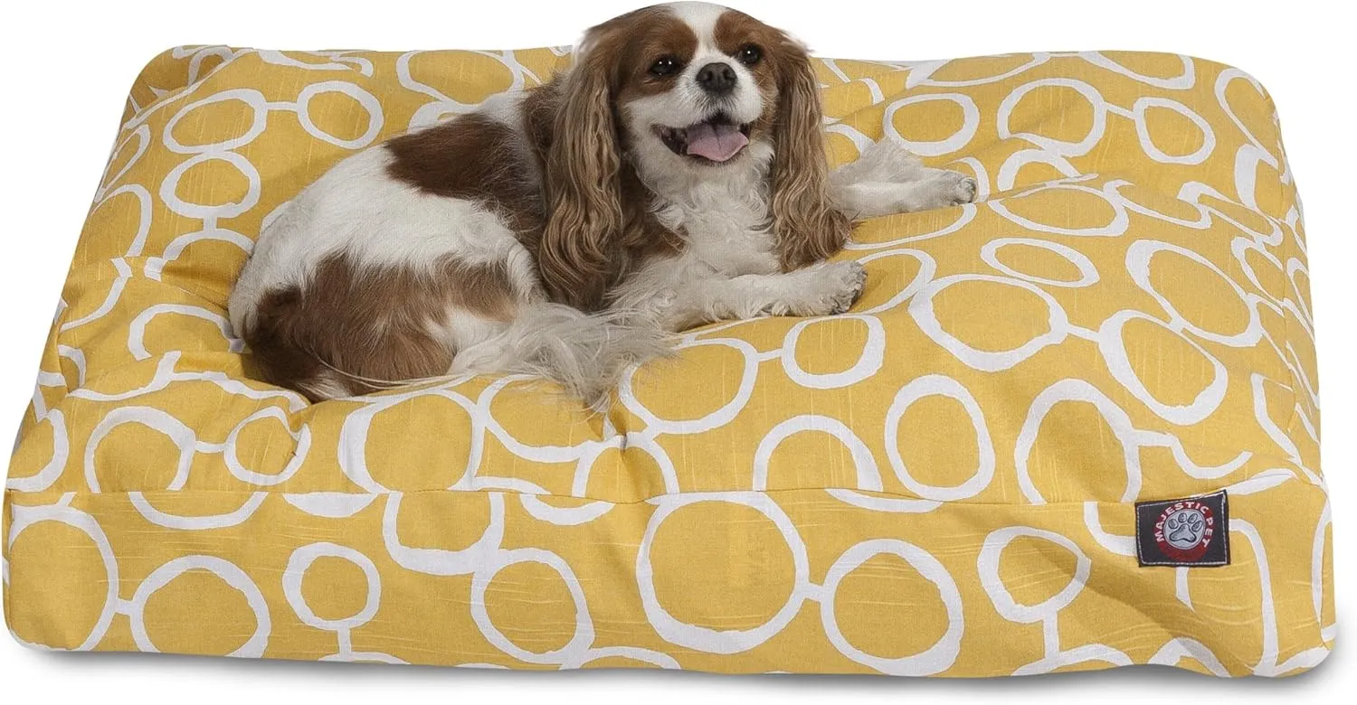 Majestic Pet Fusion Yellow Large Rectangle Pet Bed