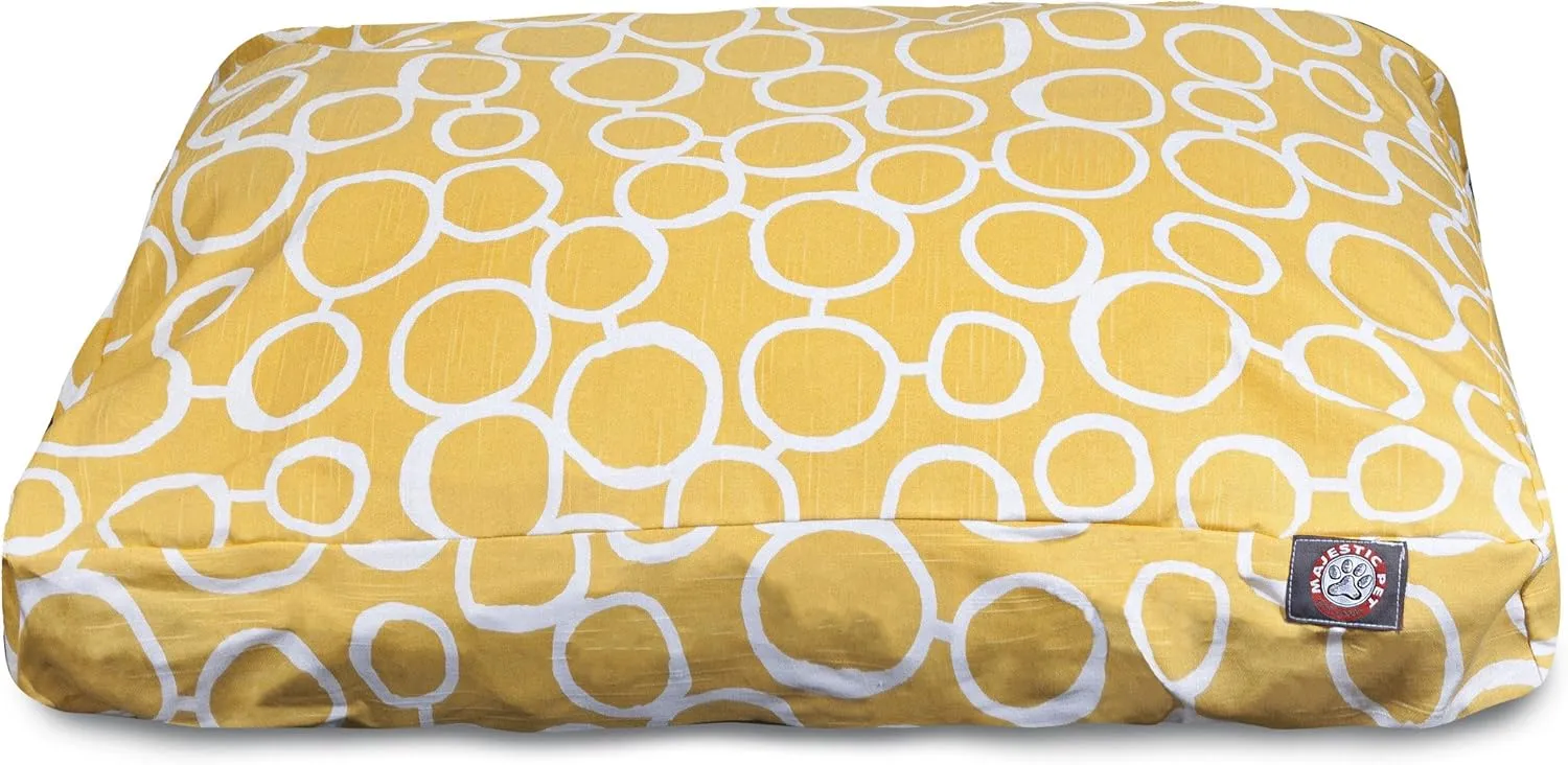 Majestic Pet Fusion Yellow Large Rectangle Pet Bed