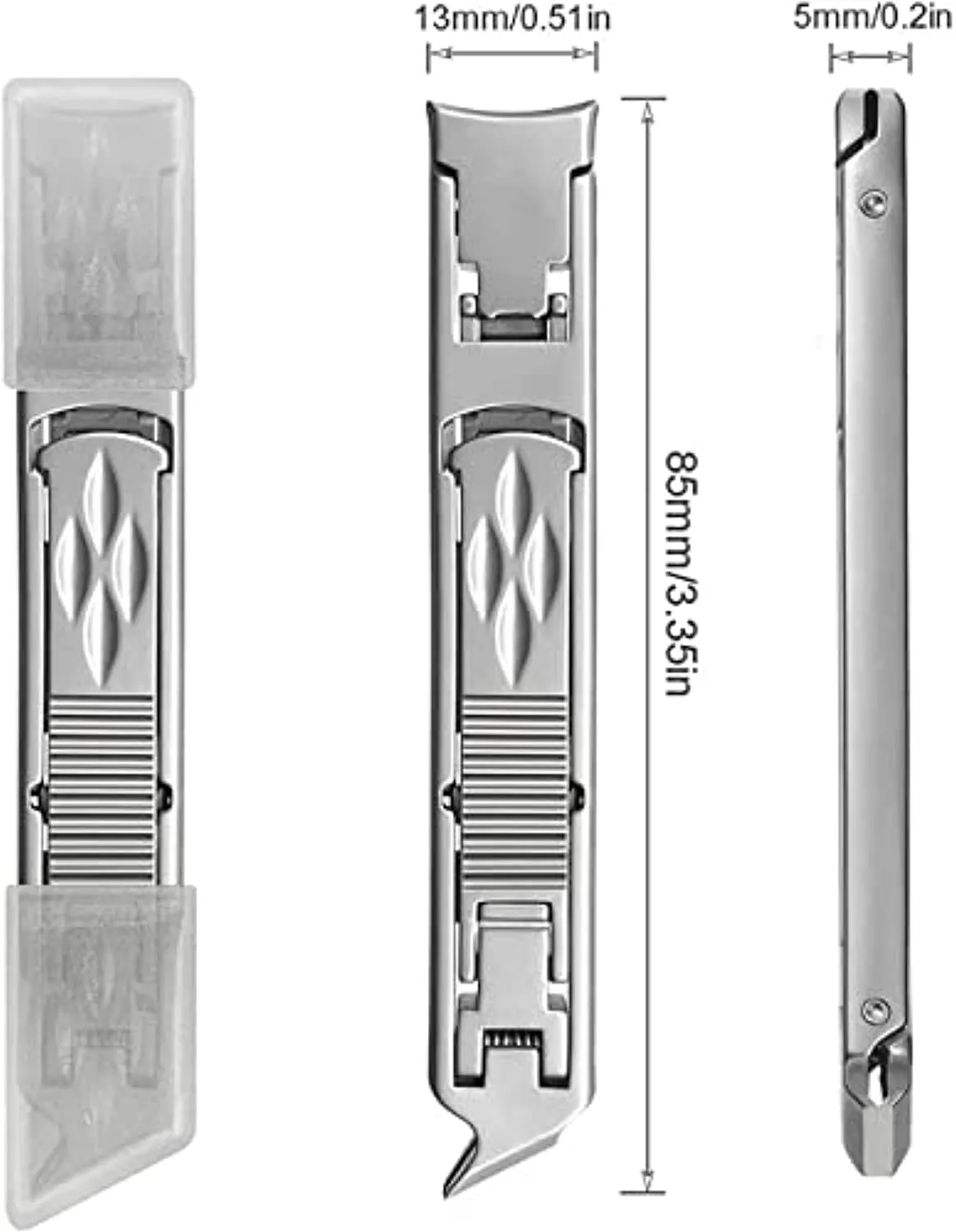MODENCOOK Foldable Double-Ended Nail Clipper Tool,Anti Splash High Grade Nail Clipper