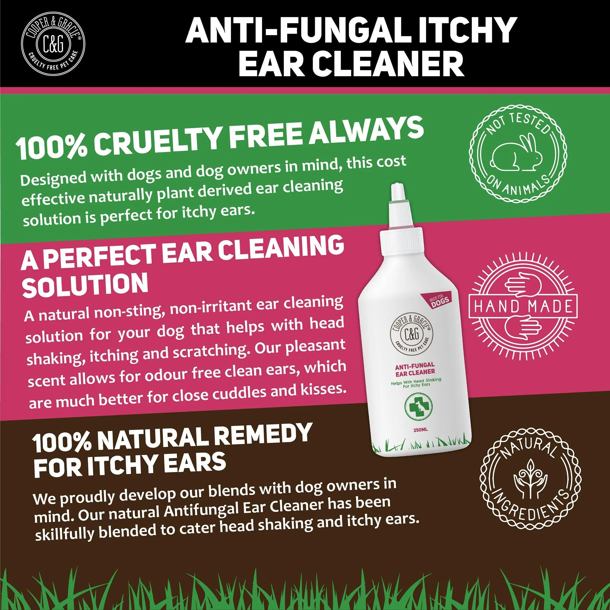 Natural Ear Cleaner for Dogs