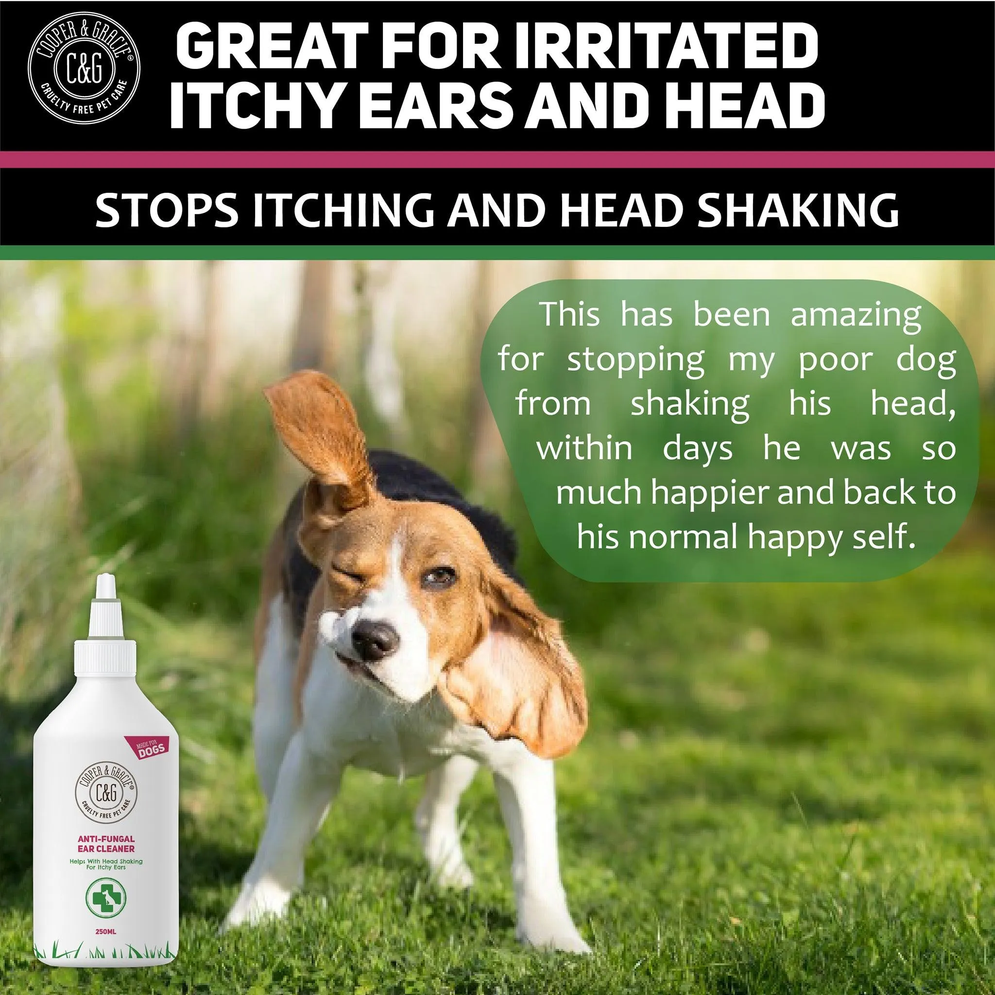 Natural Ear Cleaner for Dogs