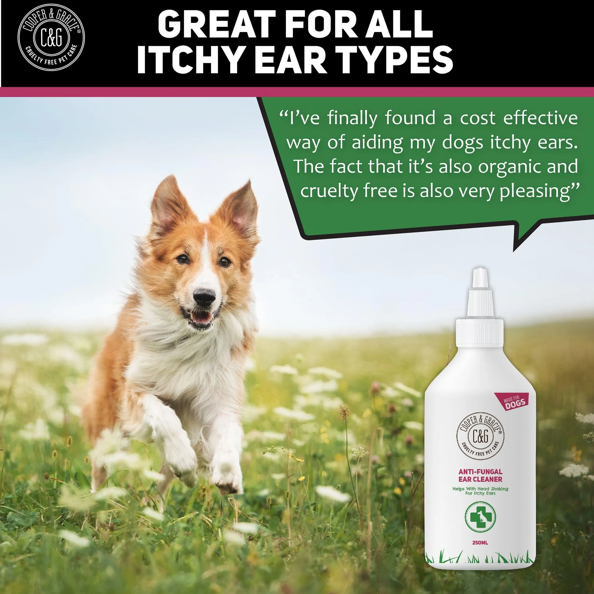 Natural Ear Cleaner for Dogs