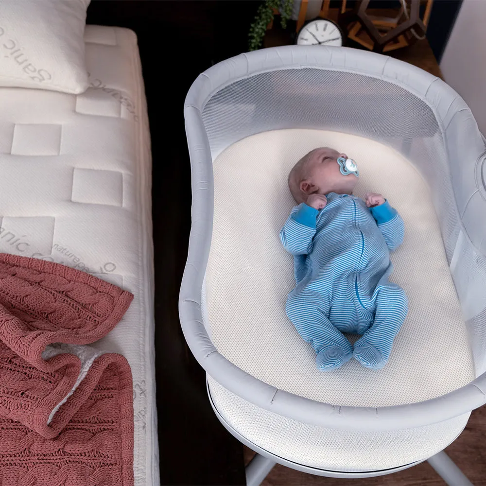 Naturepedic Organic Bassinet Mattress with Breathable Cover for Halo