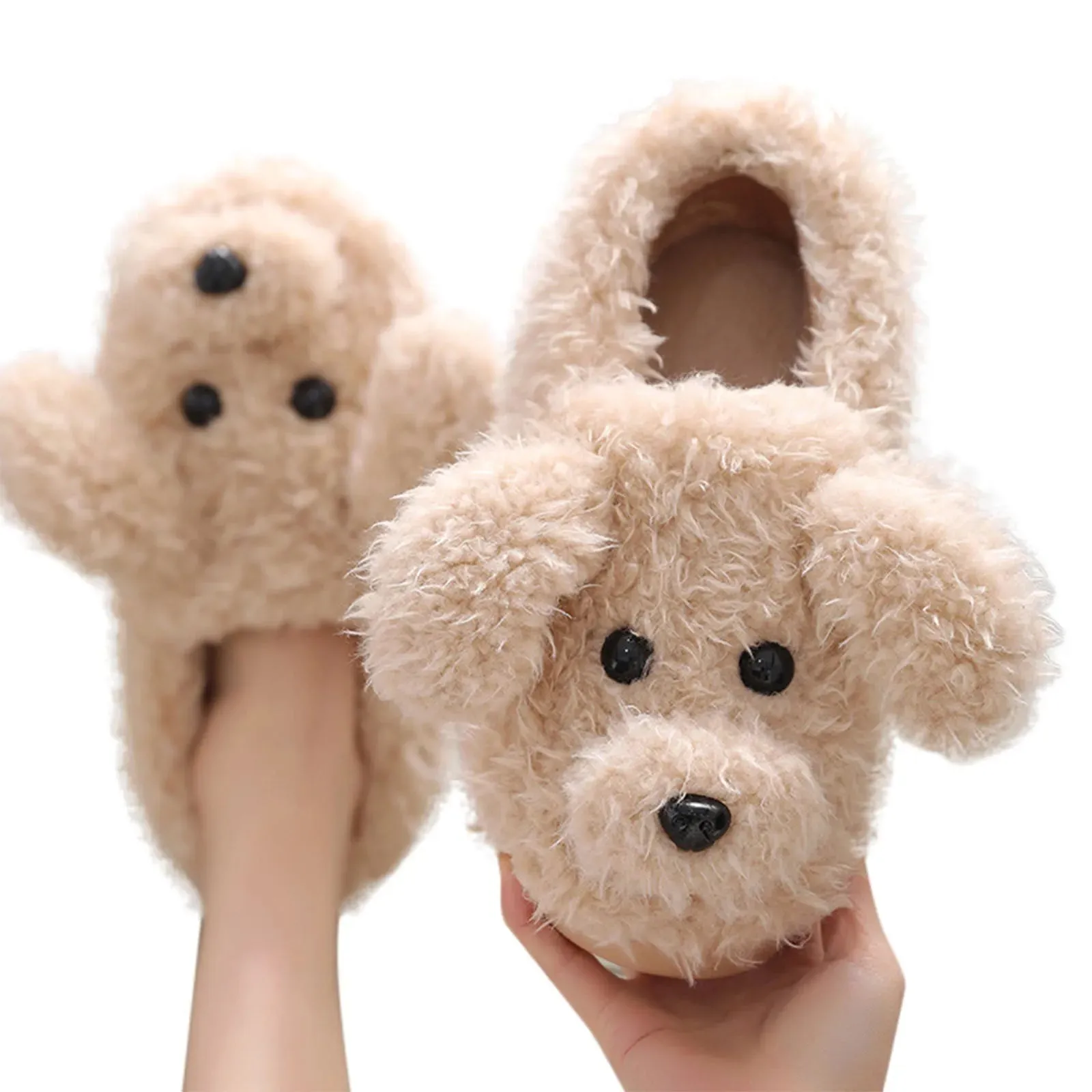 Pat and Pet Emporium | Shoes | Women's Warm Winter Dog Slippers