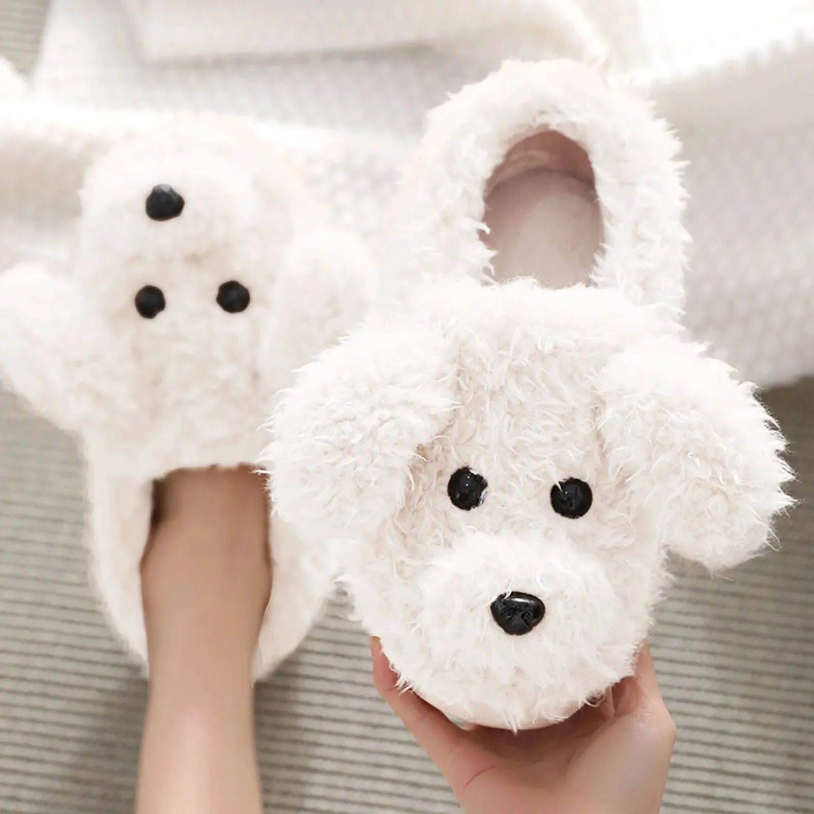 Pat and Pet Emporium | Shoes | Women's Warm Winter Dog Slippers