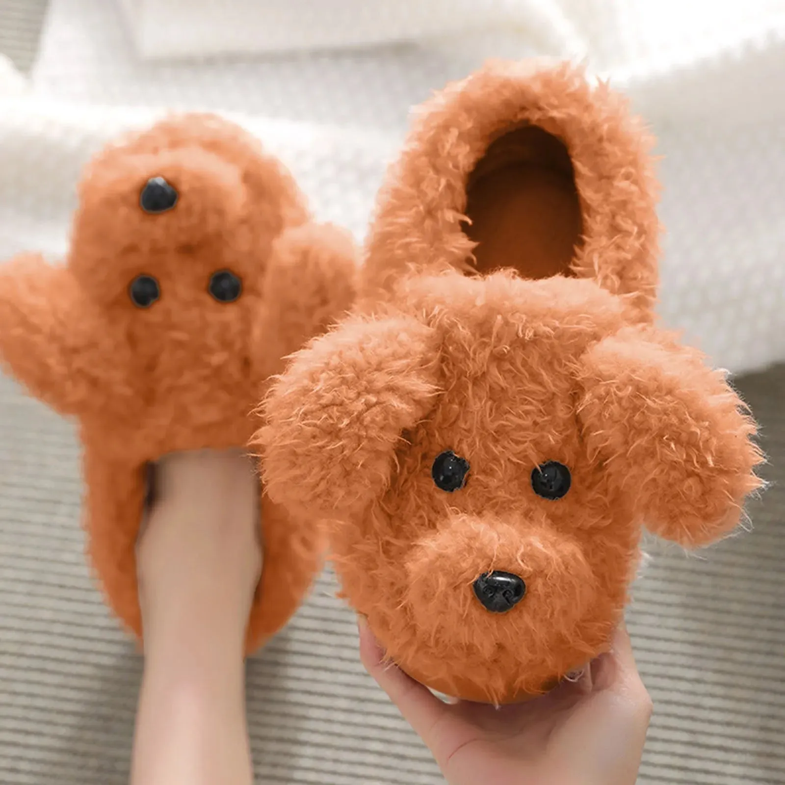 Pat and Pet Emporium | Shoes | Women's Warm Winter Dog Slippers