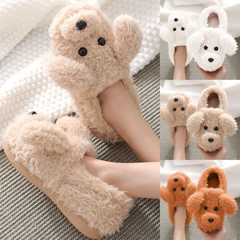 Pat and Pet Emporium | Shoes | Women's Warm Winter Dog Slippers