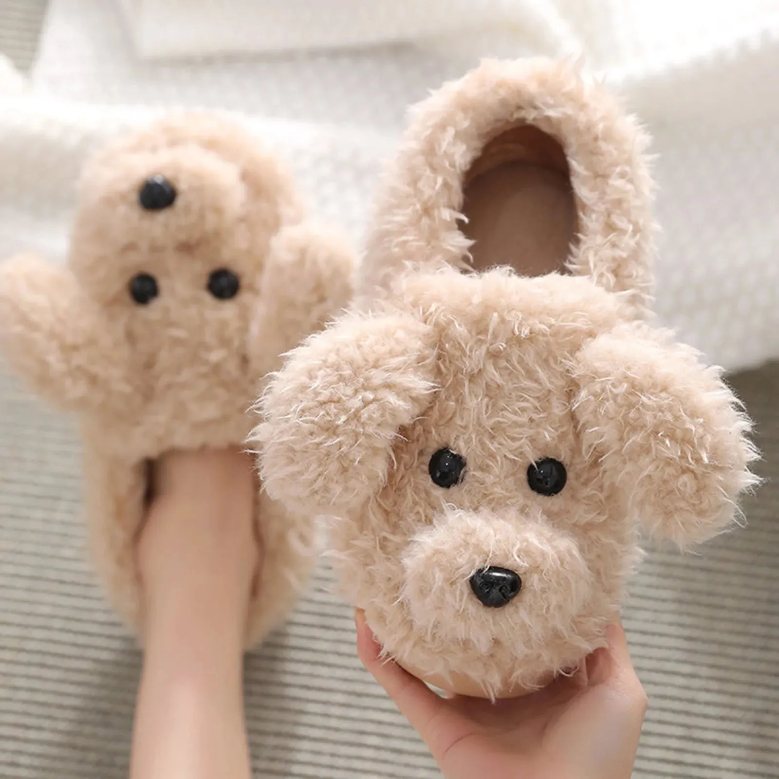 Pat and Pet Emporium | Shoes | Women's Warm Winter Dog Slippers
