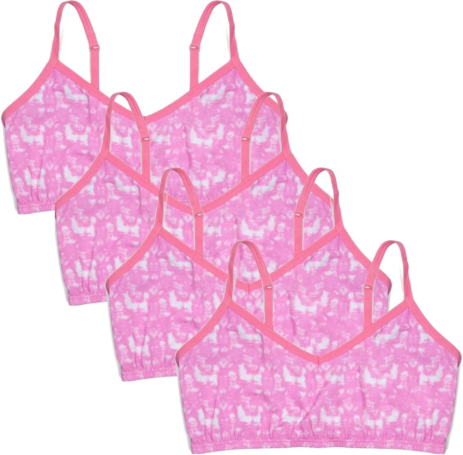Popular Cotton Girls Training Bra - Crop Cami Training Bras for Girls with Adjustable Straps. Cotton Bra Pack.