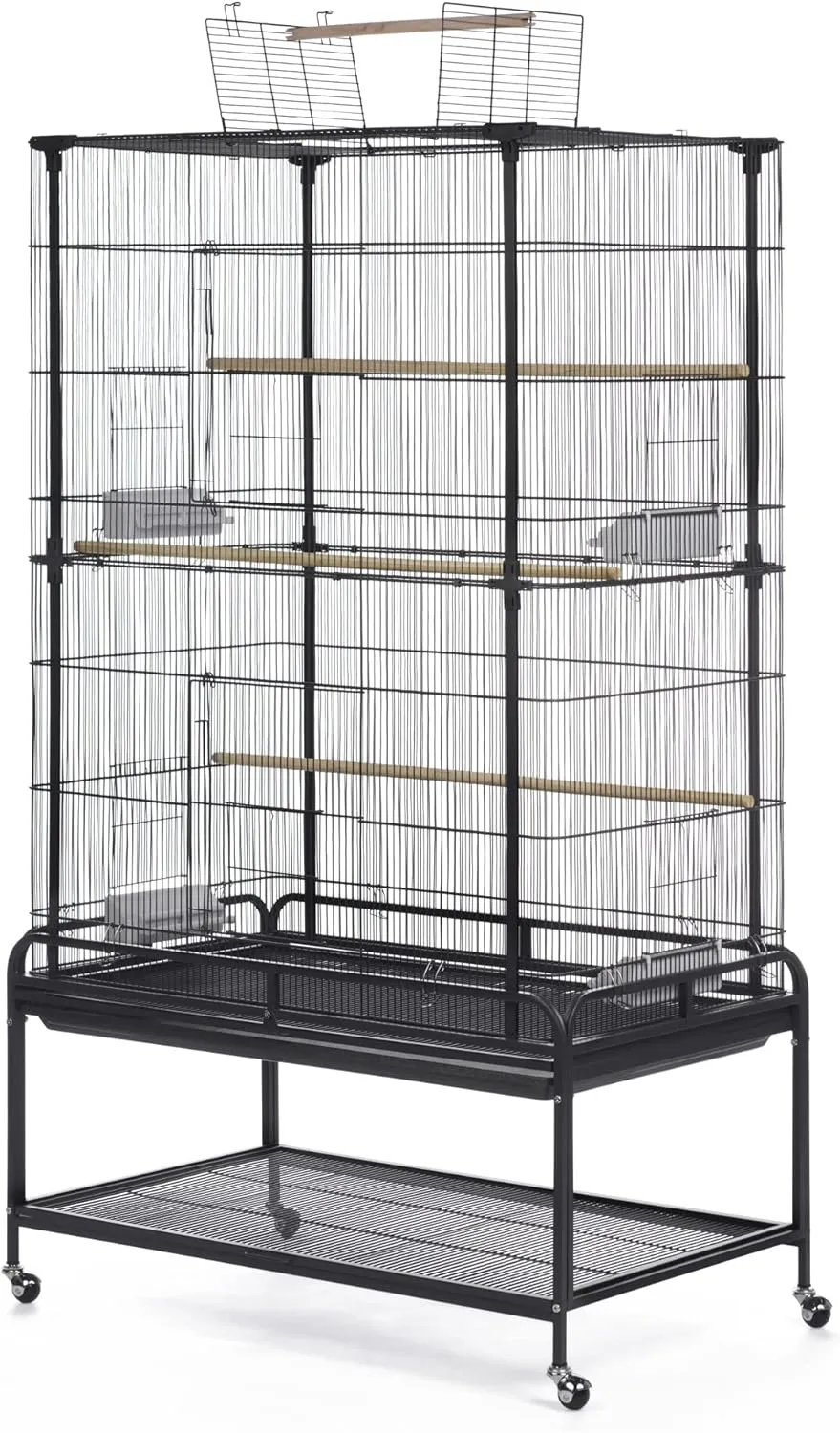 Prevue Pet Products Playtop Flight Bird Cage with Stand - F085, Black