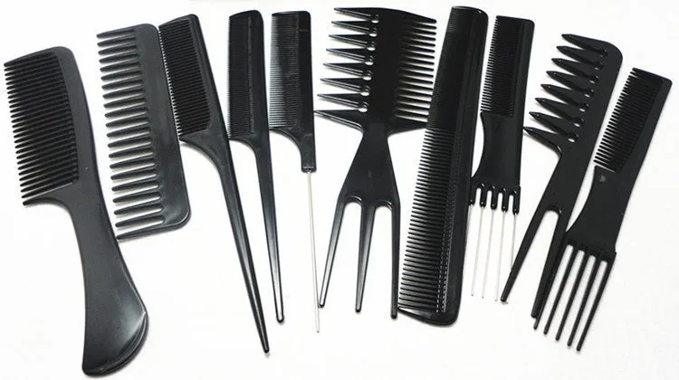 Professional salon hair comb 10pcs/set