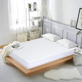 Quilted Waterproof Mattress Protector-White