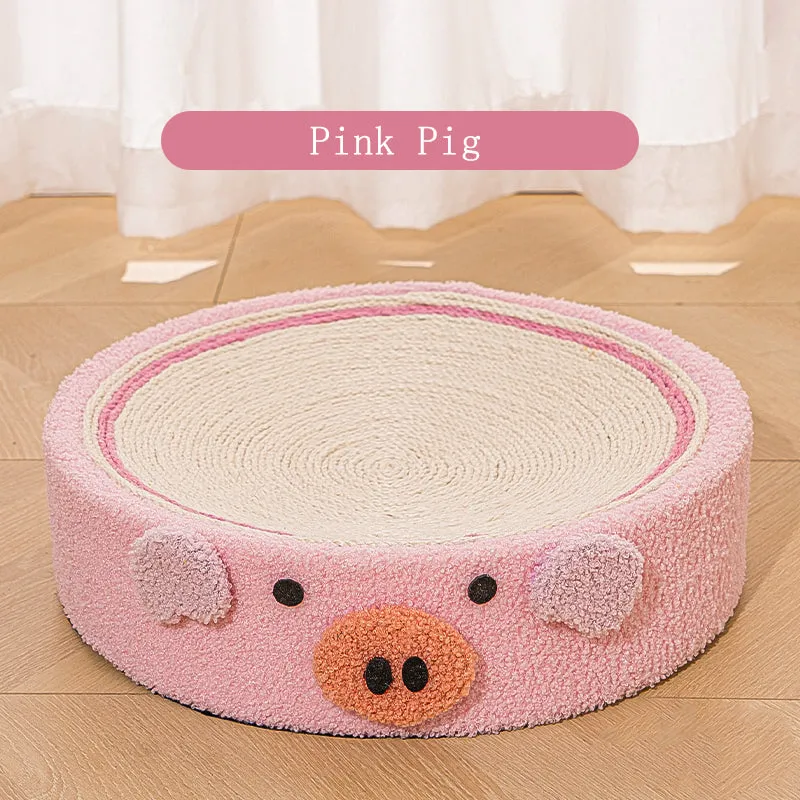 Round Cat Scratcher Pad  2 in 1