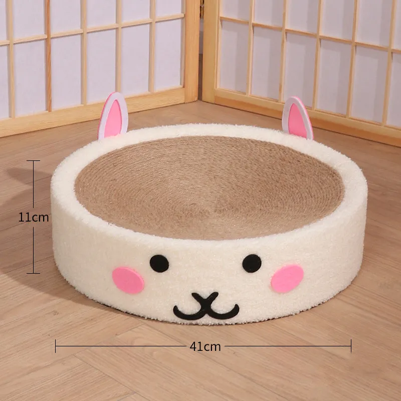 Round Cat Scratcher Pad  2 in 1